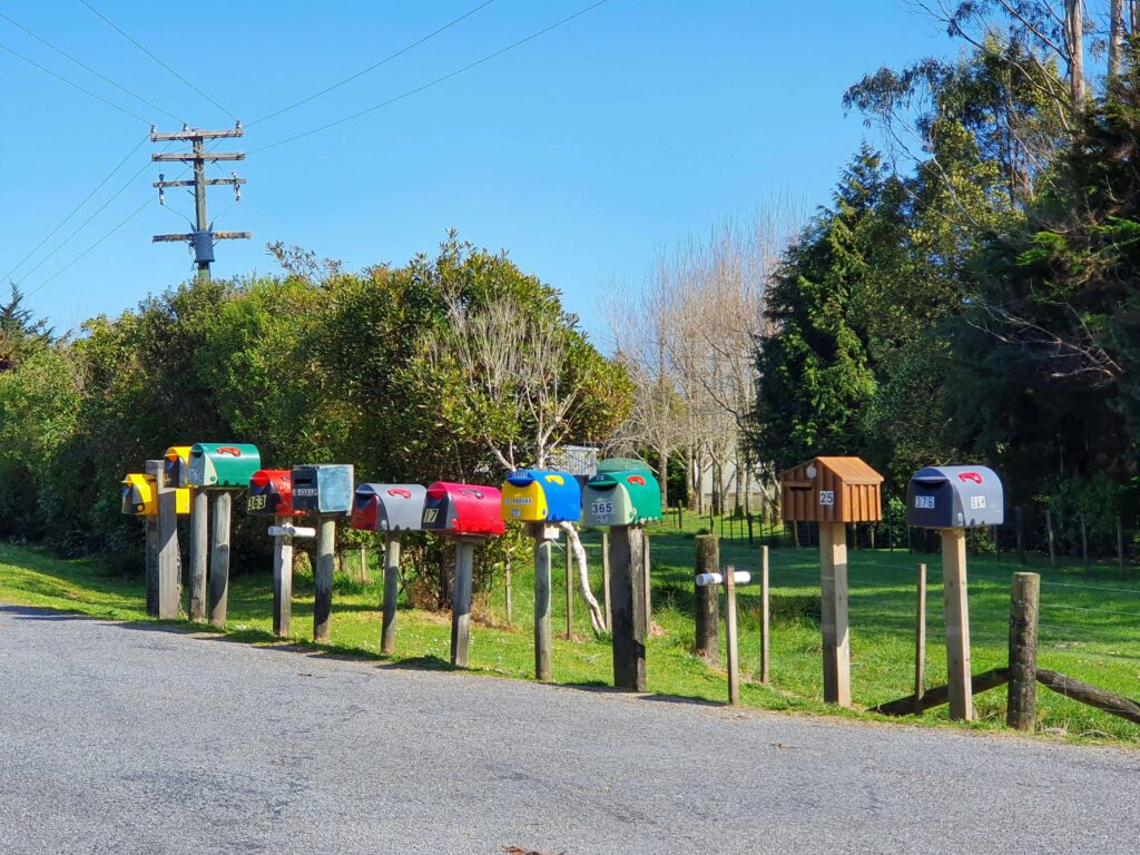 Contact Aotearoa Vibe – New Zealand Mailboxes Symbolizing Local Outreach