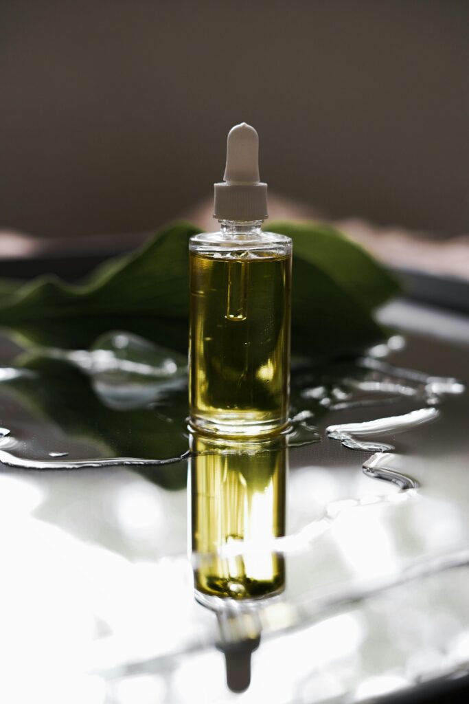 Flat lay of eco skincare products with sustainable packaging in NZ